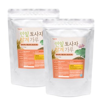 갑당약초 연잎토사자쌀겨가루 300g  2팩 (돌고래팩 재료)