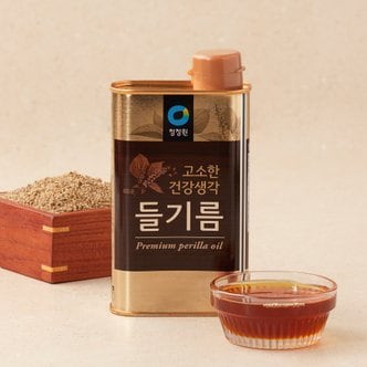 청정원 고소한 건강생각 들기름 350ml