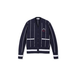 왁[WAAC]골프 (WWWAA24670NYX)[WAAC X JONES] Women Pin stripe Cardigan