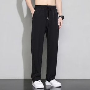 남자바지 얇은루즈일자핏트레이닝바지 트레이닝 슬림