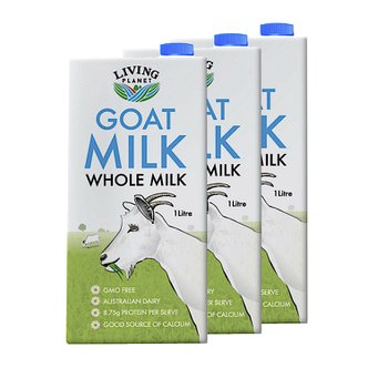  호주 리빙플래닛 산양유 밀크 1리터 Living Planet Goat Milk 3개
