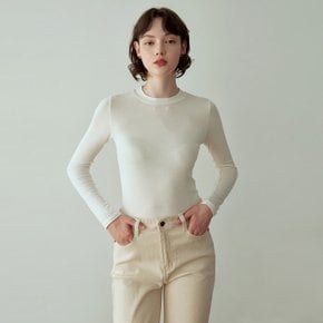 MATE ROUND LONG T-SHIRTS_IVORY