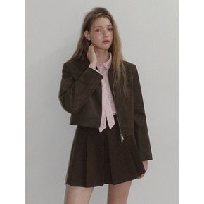 잇토 크롭 스웨이드 자켓