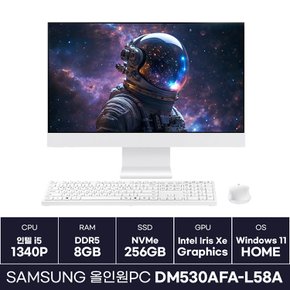 삼성전자 올인원PC DM530AFA-L58A 인텔 i5 13세대 일체형PC 윈도우 탑재 / KCJH