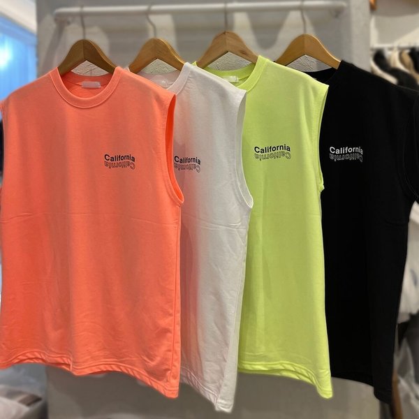 남자 캘리포니아2 나시 민소매 나시티 RB4-TS5-Q037-오렌지