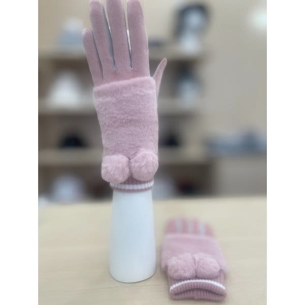 [여주점] 여성 퍼방울 방한 장갑 GP422LGLO2 PINK