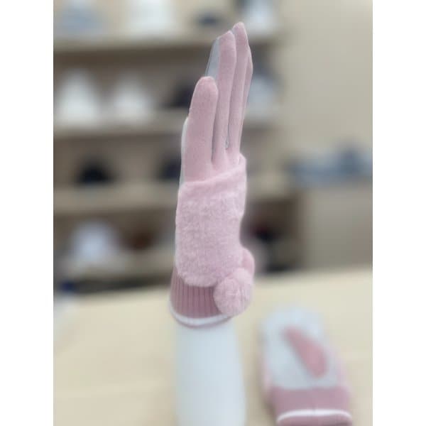 [여주점] 여성 퍼방울 방한 장갑 GP422LGLO2 PINK