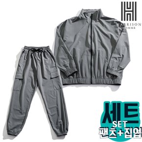 바람막이 집업 + 카고 조거 팬츠 셋업 LJE1008