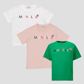 키즈 로고 와펜 반팔 티셔츠 [관부가세 배송비 포함]몽클레어 MONCLER 8C00037