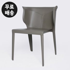 시호 가죽 의자 식탁 카페 고급 편한 체어 커피숍 의자 CHAIR 등받이(그레이)