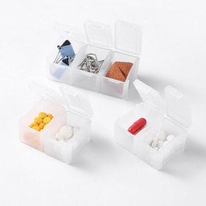 아트박스/굿즈하우스 반투명 휴대용 분리 결합 알약 케이스 약통 약보관함