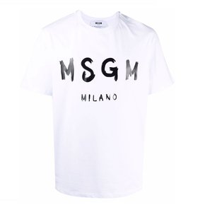 [국내당일] MSGM 남자 로고 프린팅 라운드 반팔티셔츠 2000MM510200002 01