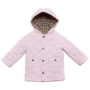 23SS 다이아몬드 퀼팅 후드 재킷 (8053911 ALABASTER PINK 23S)