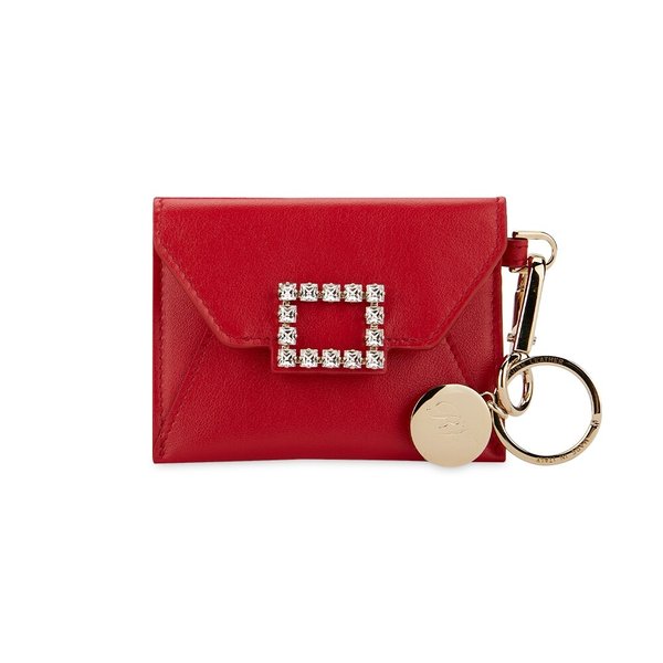 로저비비에 여성 스트라스 레드 카드지갑 RAWAVDG0300 XMA R410