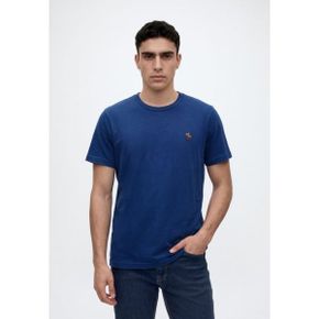 Abercrombie  Fitch 아버크롬비 앤 피치 매일 필수 아이콘 티 - 기본 티셔츠 다크 블루 8094321