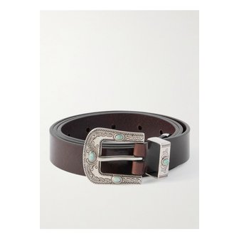 부르넬로쿠치넬리 브루넬로쿠치넬리 장식 가죽 벨트 2.5cm 브라운 46376663162901812