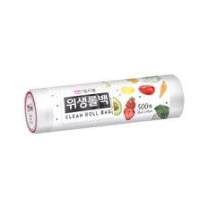 킹스봉 대용량 일회용 비닐 봉투 위생롤백 35x45 (500매입)