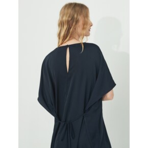 BOXY WAIST LINE DRESS_NAVY