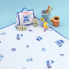 피크닉매트 시나모롤마린비치 경량 휴대용 한강 나들이 학교 돗자리 소풍 200x140대형