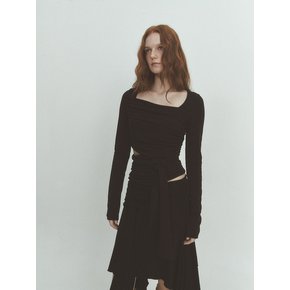 LAYERED SLIT T (BLACK)