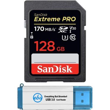  샌디스크 익스트림프로 Canon 카메라용 SanDisk Extreme Pro 128GB SDXC 카드는 EOS R6 R5 클래