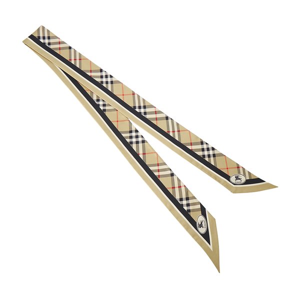 [부산점] 체크 여성 실크 스키니 스카프 8114238