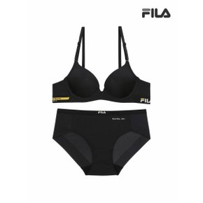 아웃핏 시그니처 여성 블랙 브라 드로즈 세트  FI4BAE1441FBLK SKU _P365164707