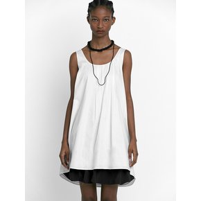 [1st REORDER] BACK TWIST DRESS [WHITE]