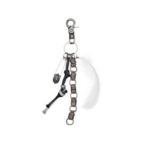 Signature Biker Keyring [White]