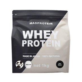 MAD PROTEIN WPI (1kg) (매드 단백질) 아이솔레이트 유장 단백질 유리 페드 인구 감미료 미사용