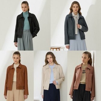 리오벨 [런칭 89,000원]리오벨 FAUX 레더 재킷