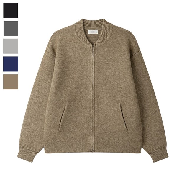 남자 페리온 모달 투웨이 집업 니트 가디건 SG-CA-Q087-오트밀