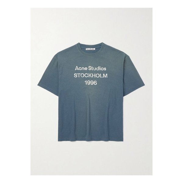 엑스포드 디스트레스드 로고 저지 티셔츠 46376663162875562