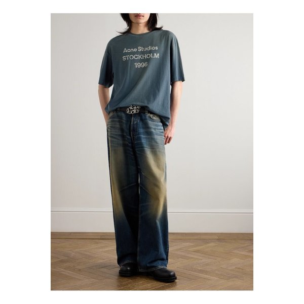 엑스포드 디스트레스드 로고 저지 티셔츠 46376663162875562