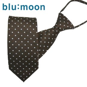 [blu:moon] 블루문 자동/지퍼넥타이 - 브라우니 브라운 8cm