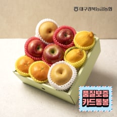 [1/15(수)순차출고][대구경북능금농협]농협 4色 과일혼합세트 3kg (사과,배,한라봉,레드향)