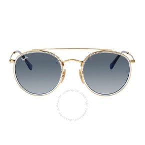 4662120 Ray-Ban Round Double Bridge Blue Gradient Uni Sunglasses