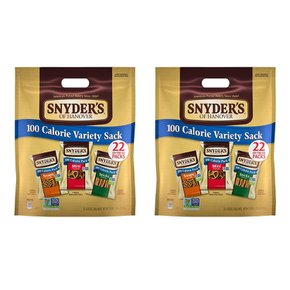 [해외직구]스나이더오브하노버 100칼로리 프레젤 스틱 22입 2팩 Snyders of Hanover Pretzels 100 Calorie Individual Pack 20oz