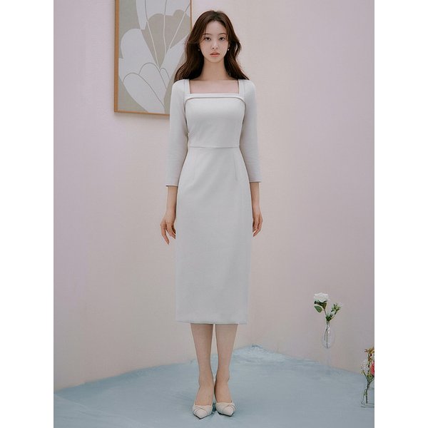 Ronea Neck chiffon dress (3colors)