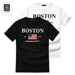 유니크한 반팔티 보스턴 M~2XL 빅사이즈 티셔츠