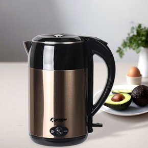 스테인레스 SUS 304 이중 단열 원터치 무선 전기포트 자동보온포트 티포트 주전자 1.8L