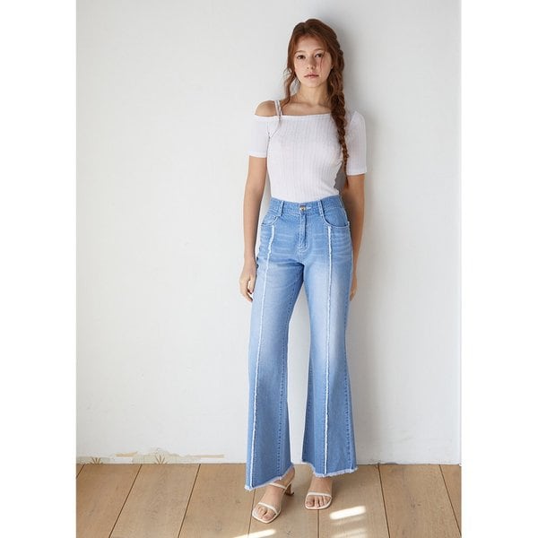 [시흥점] 여성 수술 라인 부츠컷 데님팬츠 (ES2ODP55)