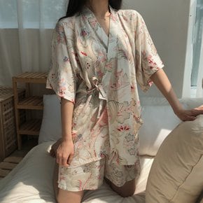 / 레이온 유카타 홈웨어 여름 잠옷