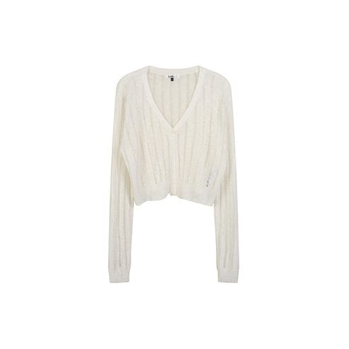 LAP 세로 꼬임 크랍 니트가디건 AR2KG421