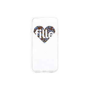 Leopard Heart iPhone Case_Blue & Brown투명 젤하드케이스