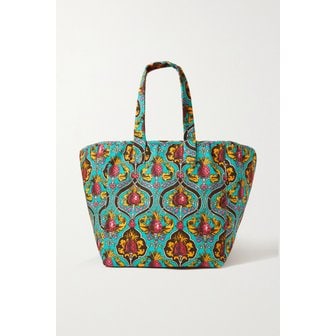  라더블제이 라더블제이 리버서블 프린트 스트레치 코튼 토트 터쿼이즈 45666037505242069