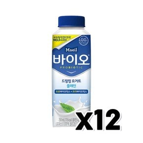 매일 바이오 드링킹요거트 플레인 유산균음료 250ml x 12개