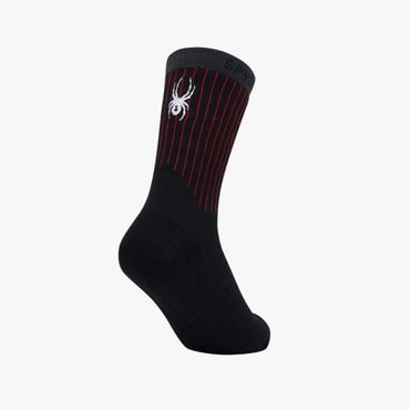 스파이더 공용 러닝 중목 양말 SPIFANSC231UBLK