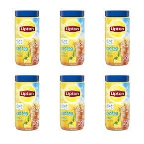 [해외직구]립톤 블랙 아이스티 로우 칼로리 레몬 167g 20입 6팩/ Lipton Iced Tea Mix Low Calorie Lemon 5.9oz