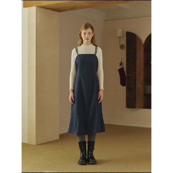 골덴 스티치 뷔스티에 롱원피스 (TJOAI2505)